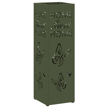Rain Umbrella Stand Olive 15.5 x 15.5 x 49 cm Steel