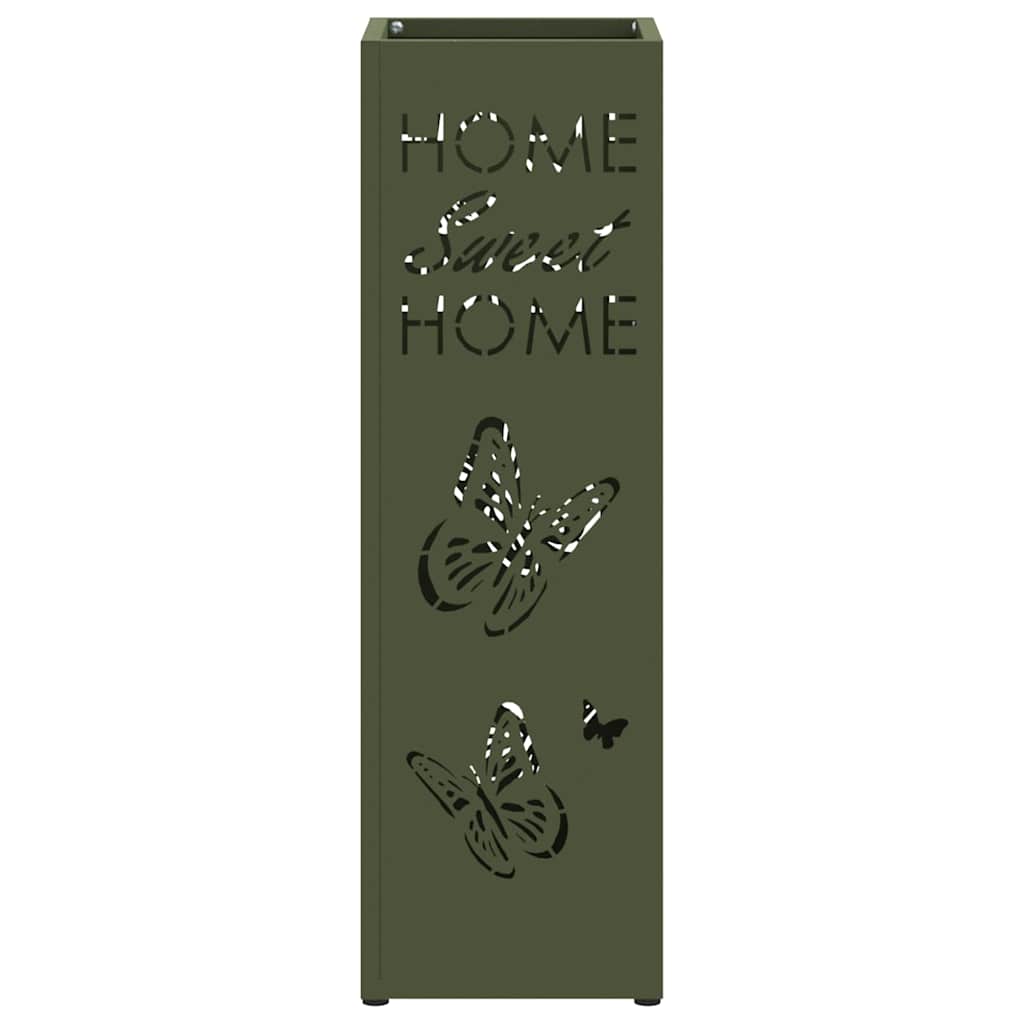 Rain Umbrella Stand Olive 15.5 x 15.5 x 49 cm Steel