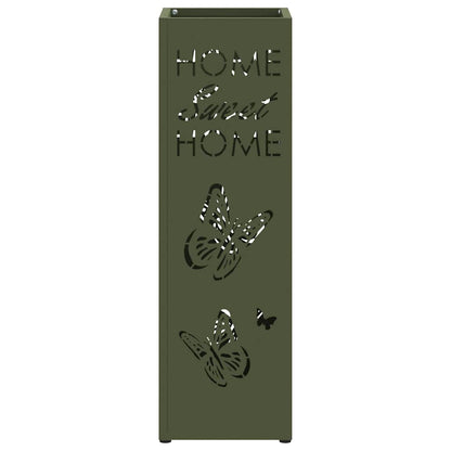 Rain Umbrella Stand Olive 15.5 x 15.5 x 49 cm Steel