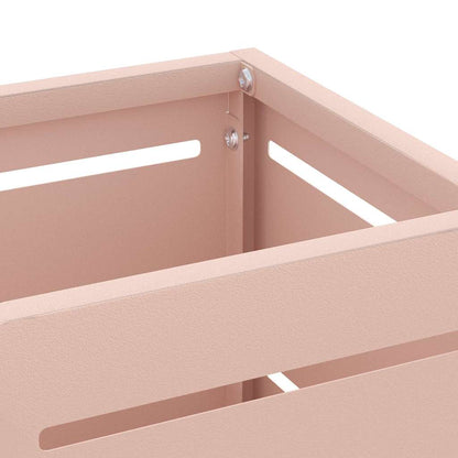 Rain Umbrella Stand with Storage Pink 15.5 x 15.5 x 49 cm Steel