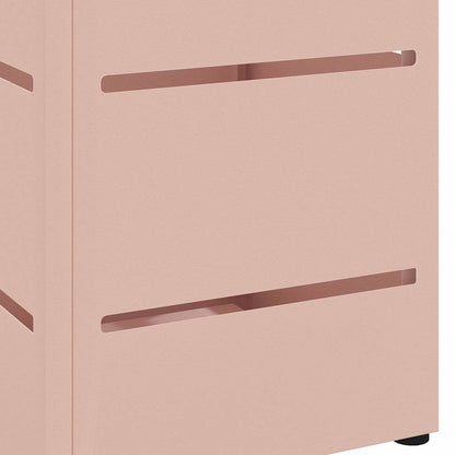 Rain Umbrella Stand with Storage Pink 15.5 x 15.5 x 49 cm Steel
