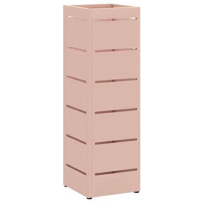 Rain Umbrella Stand with Storage Pink 15.5 x 15.5 x 49 cm Steel