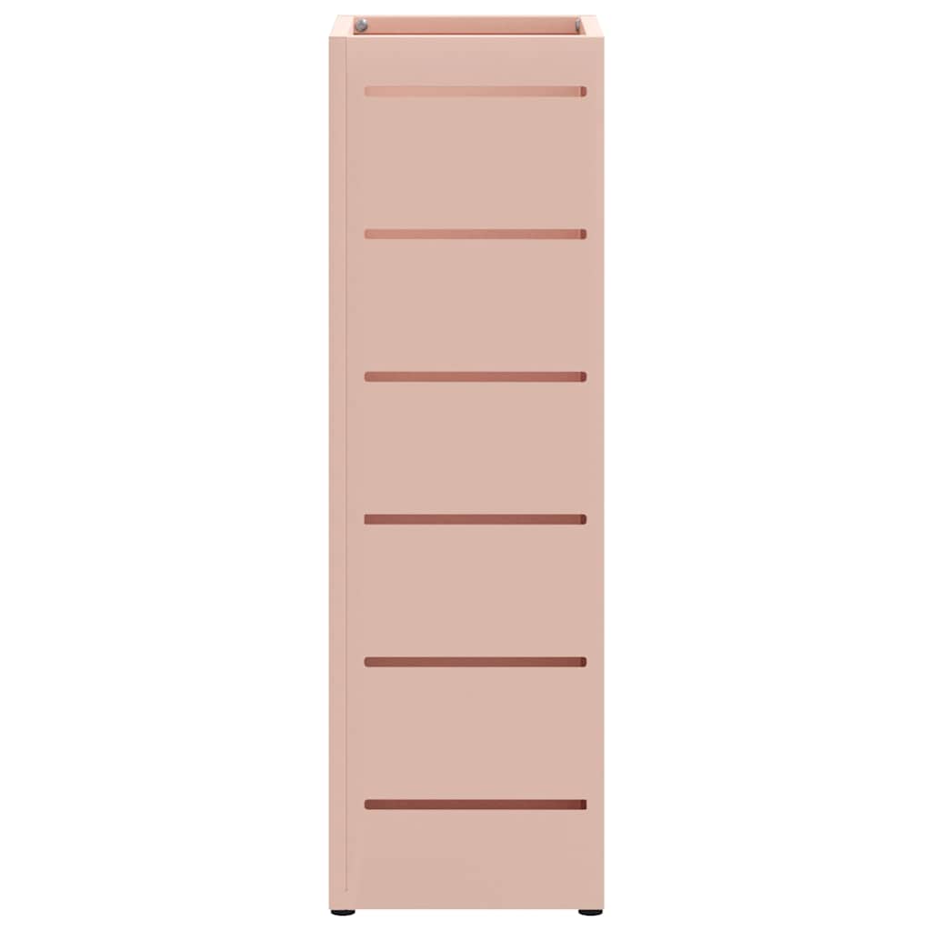 Rain Umbrella Stand with Storage Pink 15.5 x 15.5 x 49 cm Steel