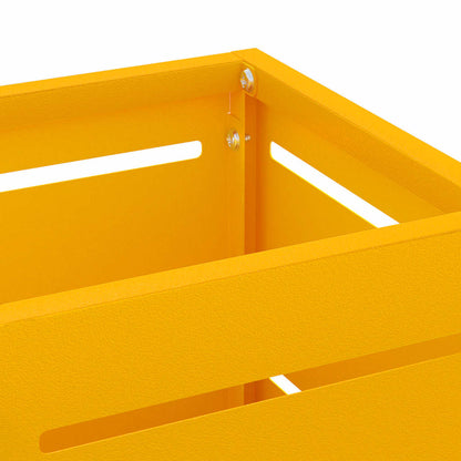 Rain Umbrella Stand Mustard 15.5 x 15.5 x 49 cm Steel