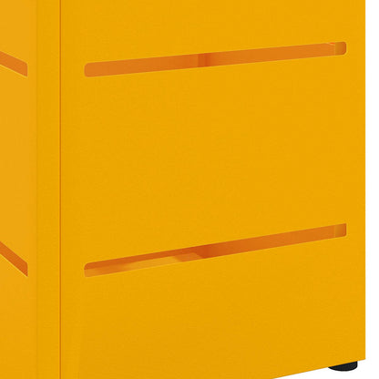 Rain Umbrella Stand Mustard 15.5 x 15.5 x 49 cm Steel