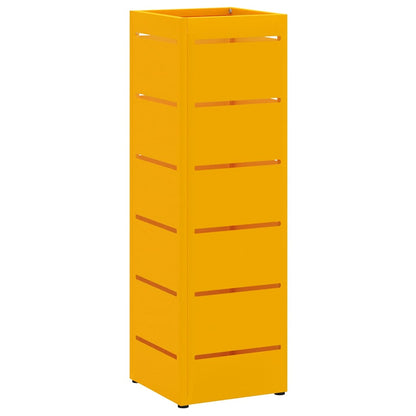 Rain Umbrella Stand Mustard 15.5 x 15.5 x 49 cm Steel