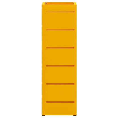 Rain Umbrella Stand Mustard 15.5 x 15.5 x 49 cm Steel