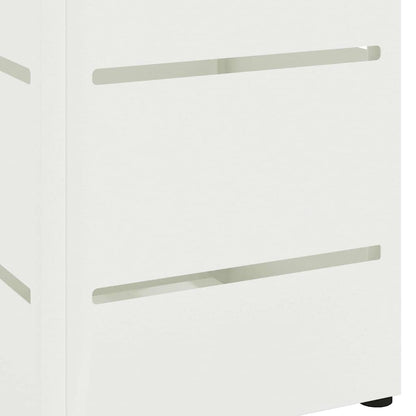 Rain Umbrella Stand White 15.5 x 15.5 x 49 cm Steel