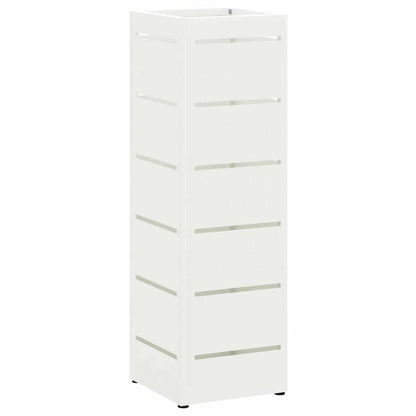Rain Umbrella Stand White 15.5 x 15.5 x 49 cm Steel