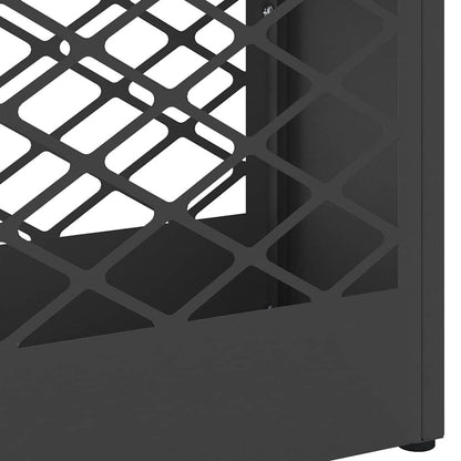 Rain Umbrella Stand Black 28 x 12 x 41 cm Steel