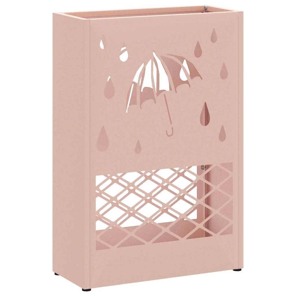 Rain Umbrella Stand Pink 28 x 12 x 41 cm Steel