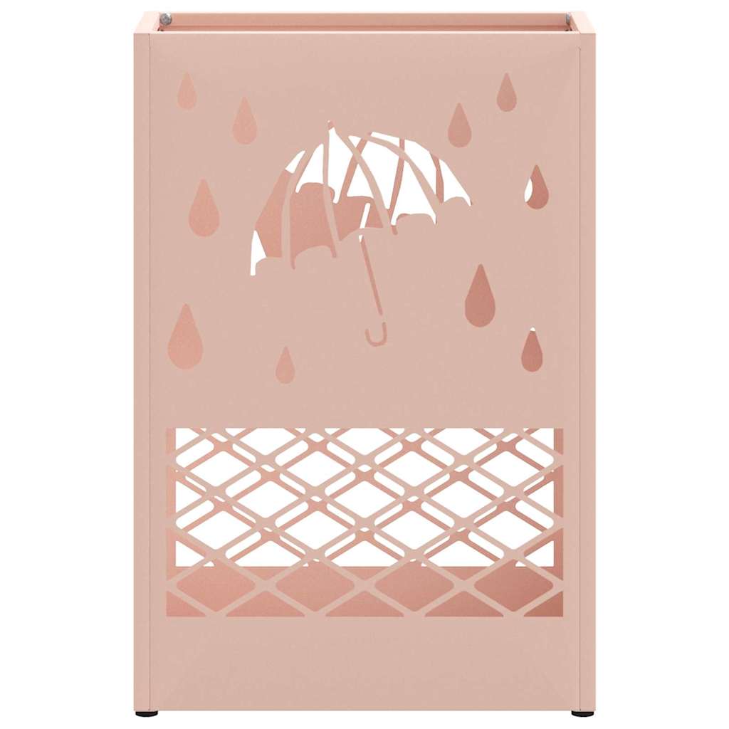 Rain Umbrella Stand Pink 28 x 12 x 41 cm Steel