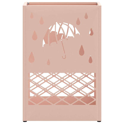 Rain Umbrella Stand Pink 28 x 12 x 41 cm Steel