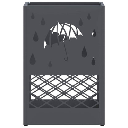 Rain Umbrella Stand Anthracite 28 x 12 x 41 cm Steel