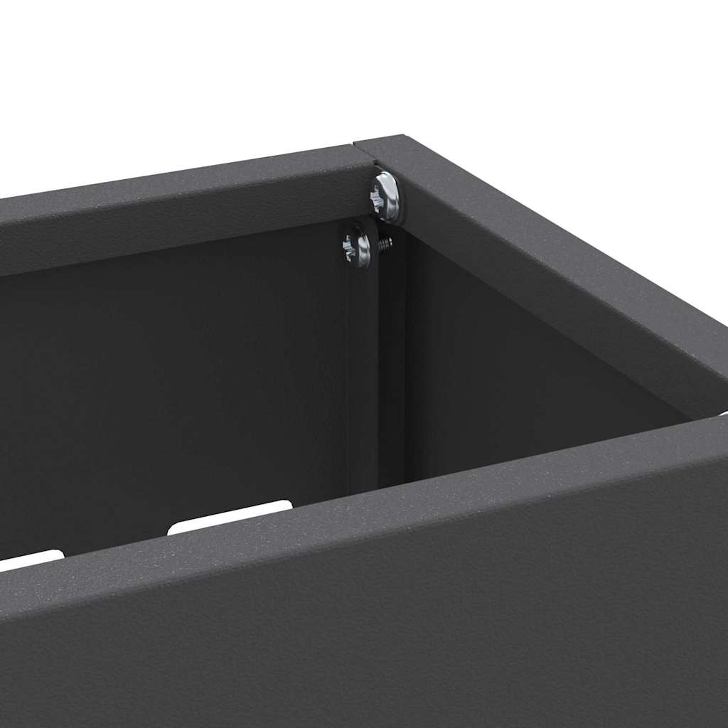 Rain Umbrella Stand Black 28 x 12 x 41 cm Steel