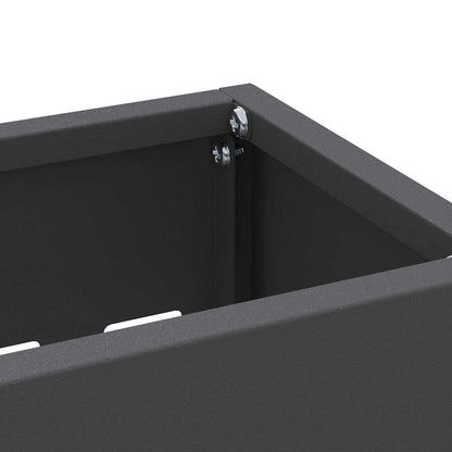 Rain Umbrella Stand Black 28 x 12 x 41 cm Steel