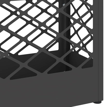Rain Umbrella Stand Black 28 x 12 x 41 cm Steel