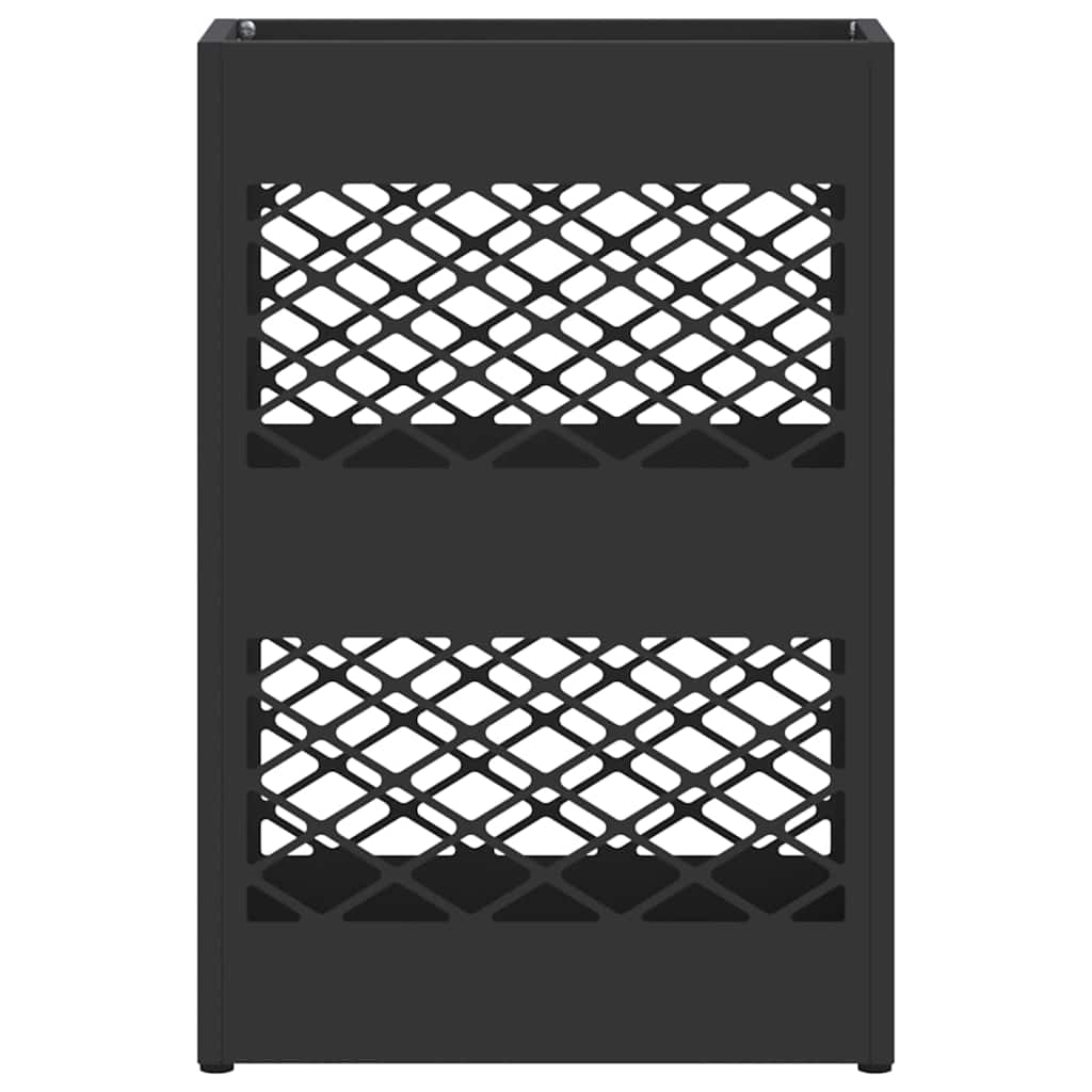 Rain Umbrella Stand Black 28 x 12 x 41 cm Steel