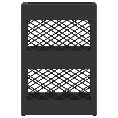 Rain Umbrella Stand Black 28 x 12 x 41 cm Steel