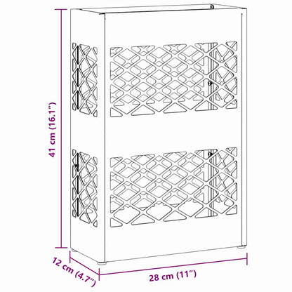 Rain Umbrella Stand Pink 28 x 12 x 41 cm Steel