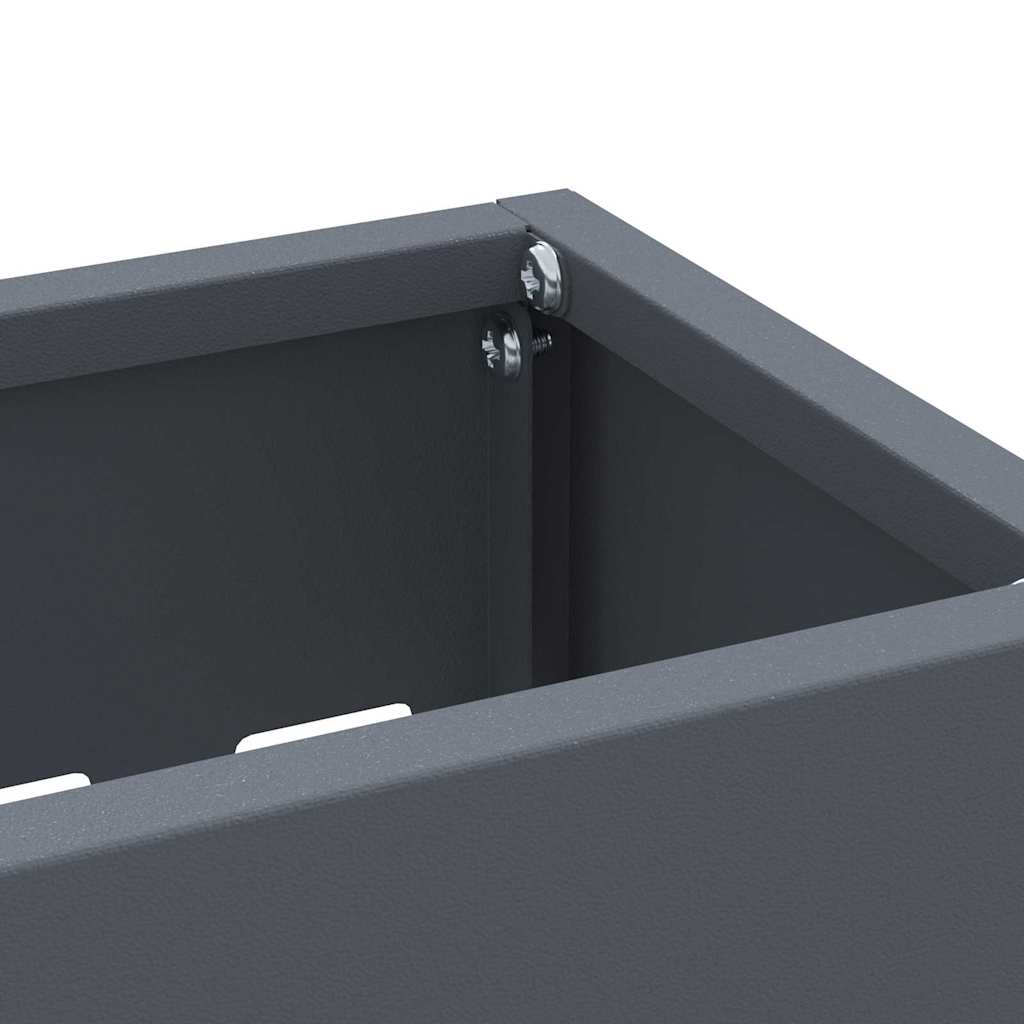 Rain Umbrella Stand Anthracite 28 x 12 x 41 cm Steel