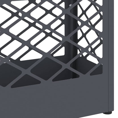 Rain Umbrella Stand Anthracite 28 x 12 x 41 cm Steel