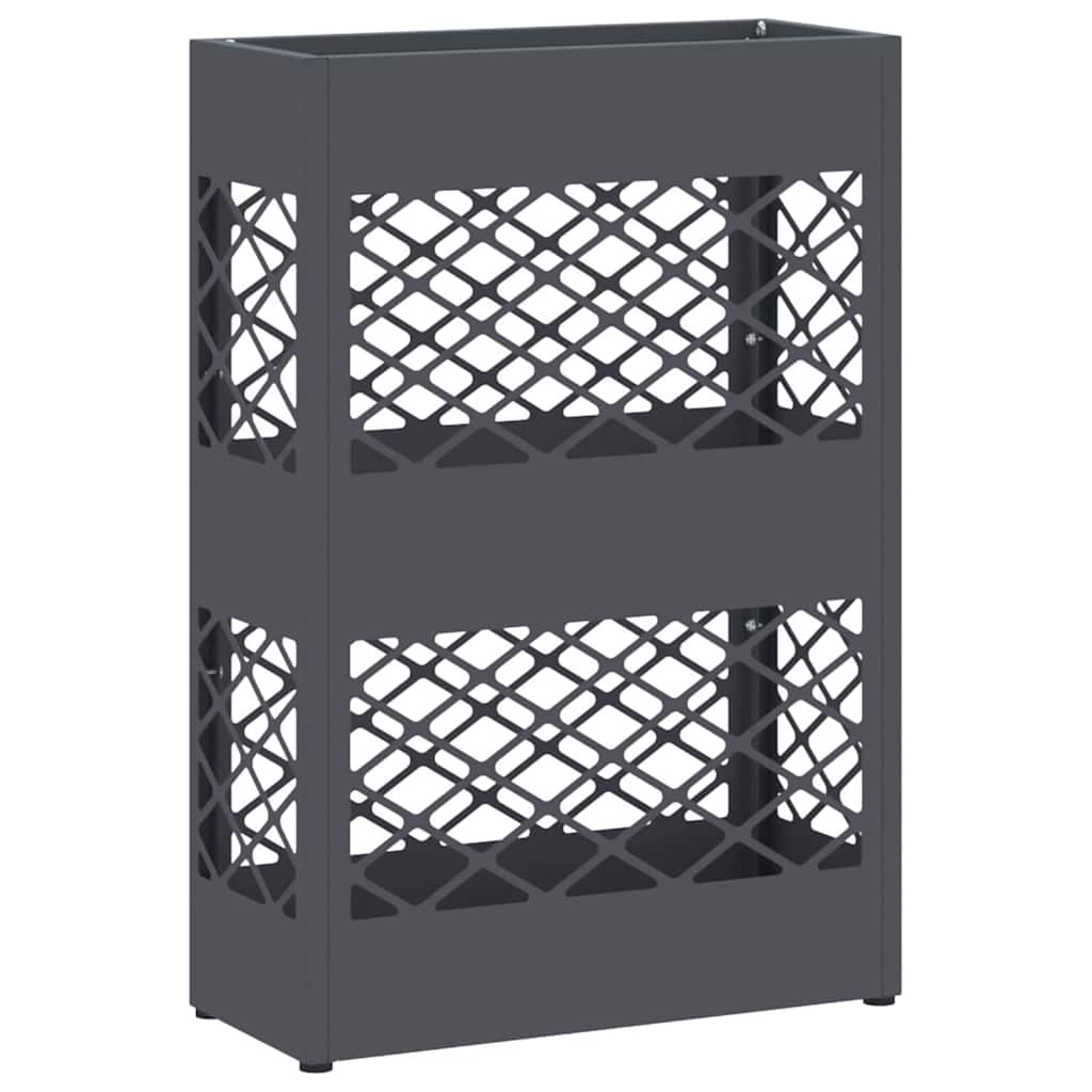 Rain Umbrella Stand Anthracite 28 x 12 x 41 cm Steel