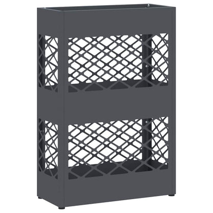 Rain Umbrella Stand Anthracite 28 x 12 x 41 cm Steel