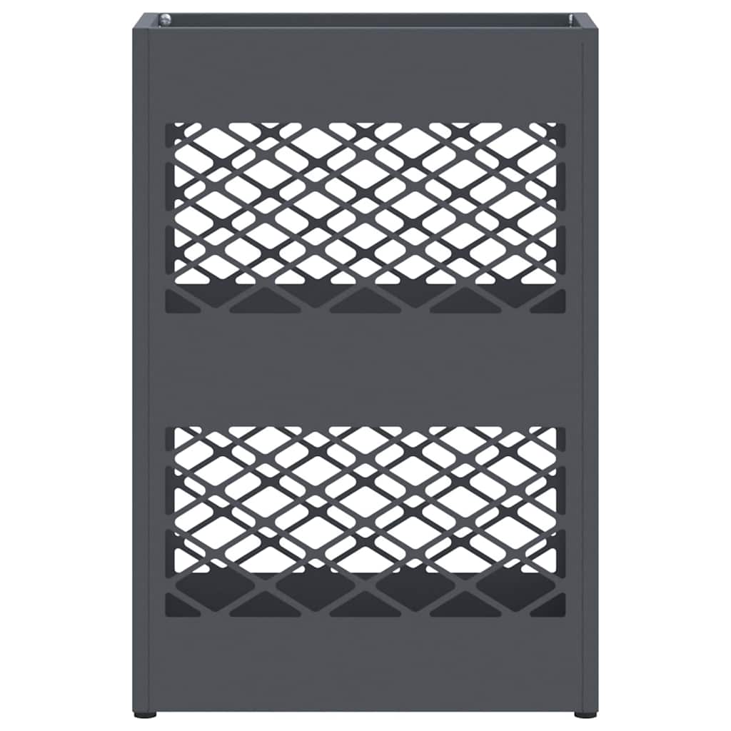 Rain Umbrella Stand Anthracite 28 x 12 x 41 cm Steel