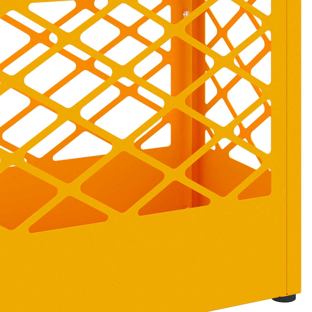 Rain Umbrella Stand Mustard Yellow 28 x 12 x 41 cm Steel