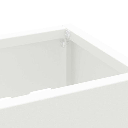 Rain Umbrella Stand White 28 x 12 x 41 cm Steel