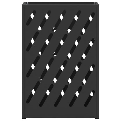 Rain Umbrella Stand Black 28 x 12 x 41 cm Steel