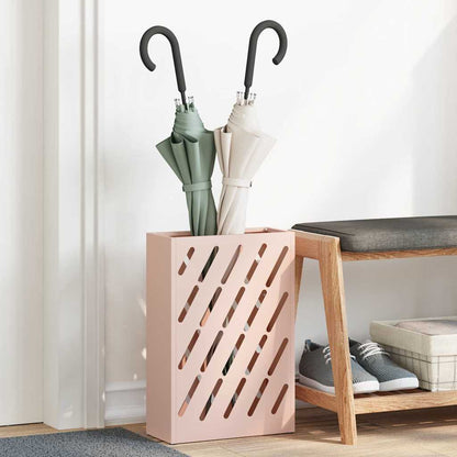 Rain Umbrella Stand Pink 28 x 12 x 41 cm Steel