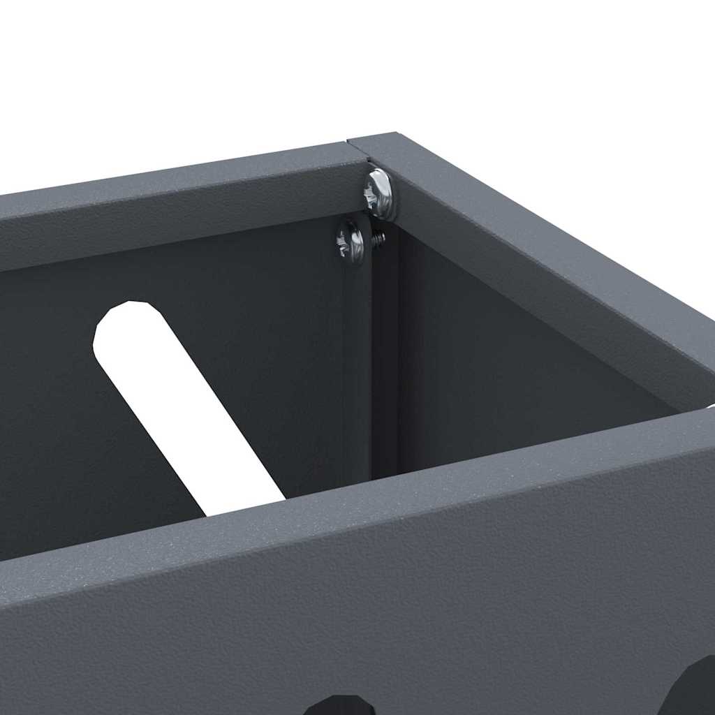Rain Umbrella Stand Anthracite 28 x 12 x 41 cm Steel