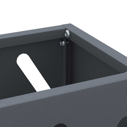 Rain Umbrella Stand Anthracite 28 x 12 x 41 cm Steel