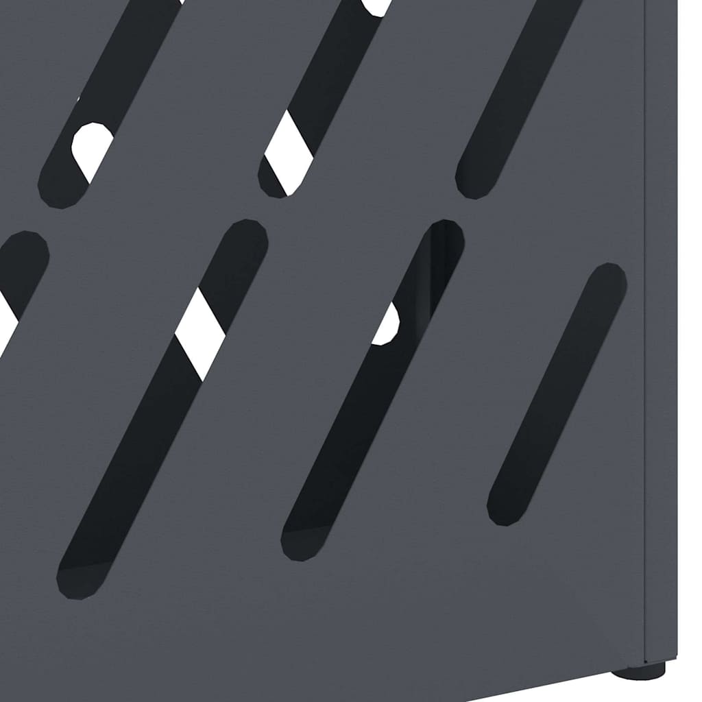 Rain Umbrella Stand Anthracite 28 x 12 x 41 cm Steel