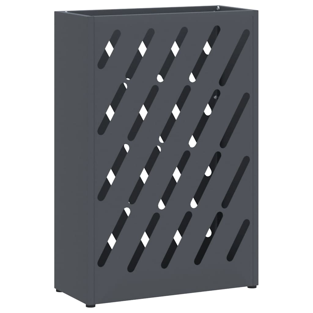 Rain Umbrella Stand Anthracite 28 x 12 x 41 cm Steel