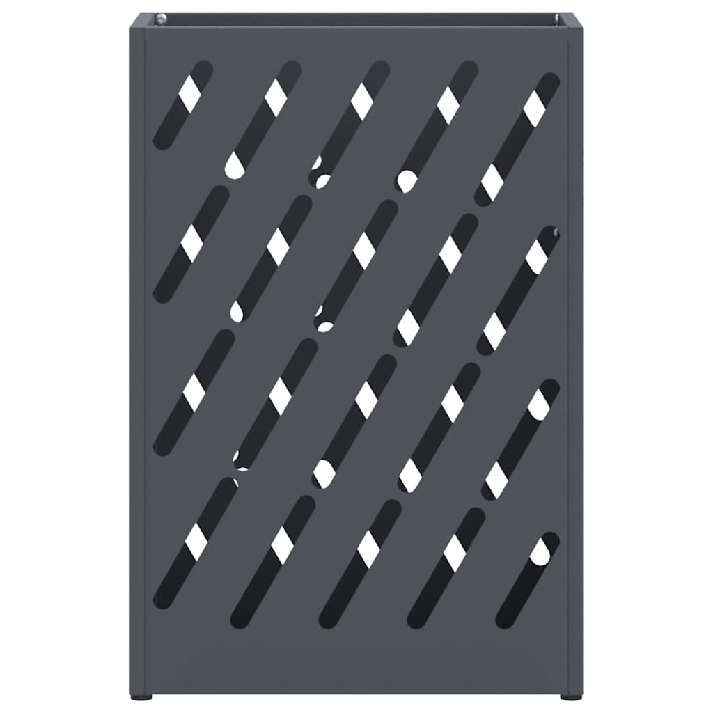 Rain Umbrella Stand Anthracite 28 x 12 x 41 cm Steel