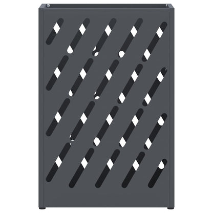 Rain Umbrella Stand Anthracite 28 x 12 x 41 cm Steel