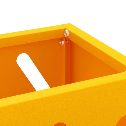 Rain Umbrella Stand Mustard Yellow 28 x 12 x 41 cm Steel