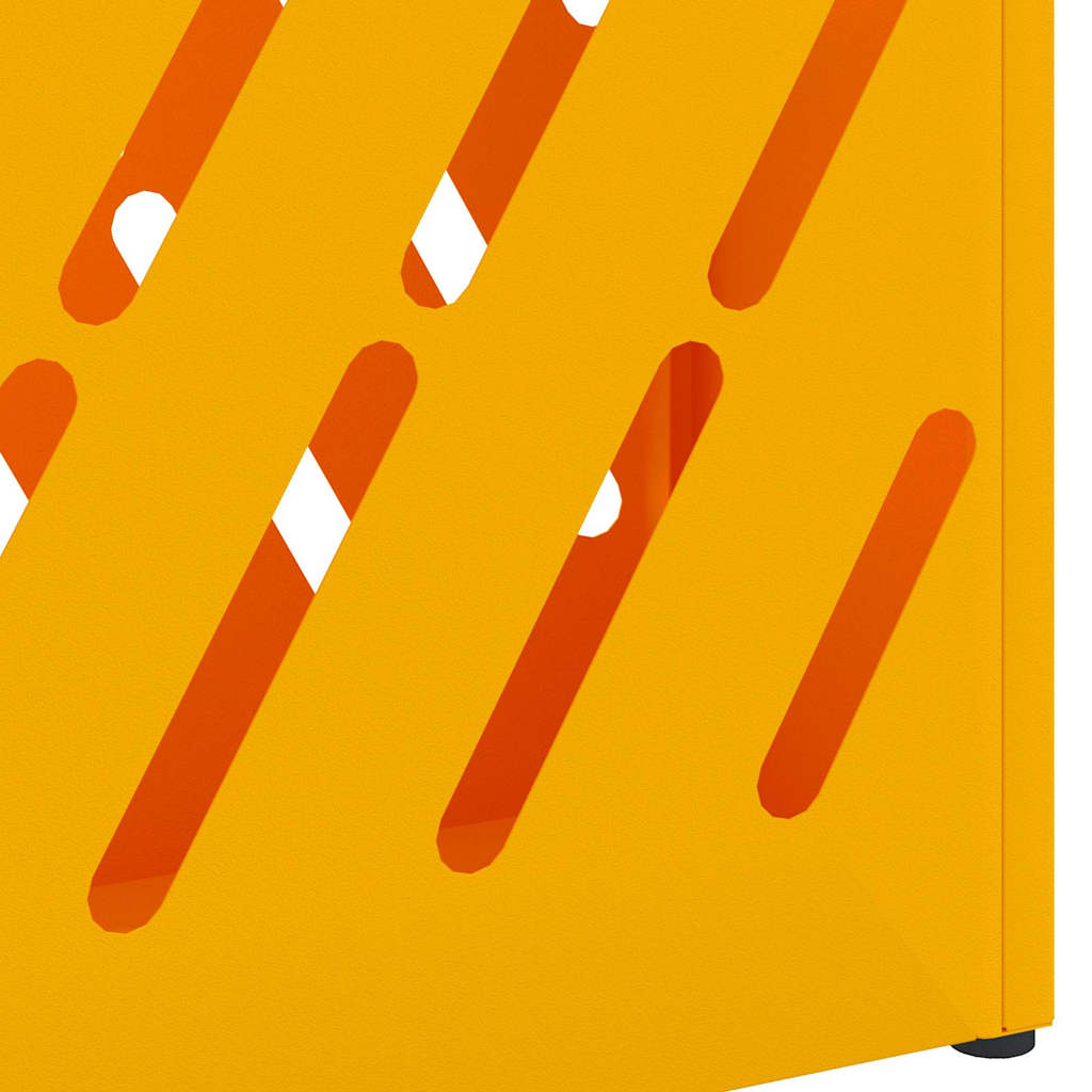 Rain Umbrella Stand Mustard Yellow 28 x 12 x 41 cm Steel