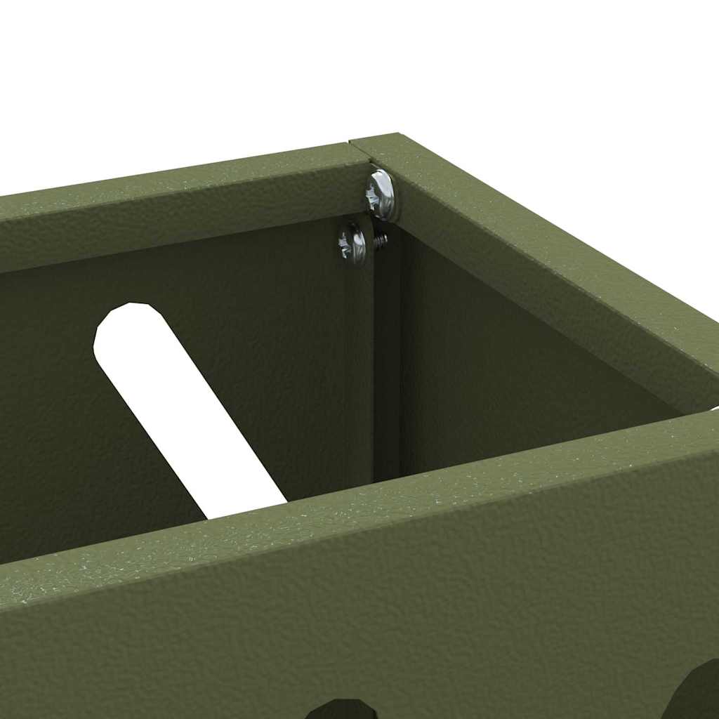 Rain Umbrella Stand Olive Green 28 x 12 x 41 cm Steel