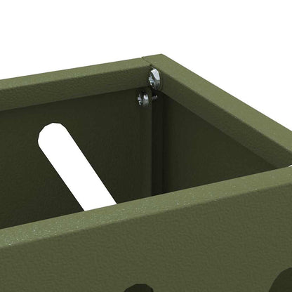 Rain Umbrella Stand Olive Green 28 x 12 x 41 cm Steel