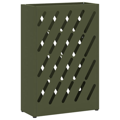 Rain Umbrella Stand Olive Green 28 x 12 x 41 cm Steel