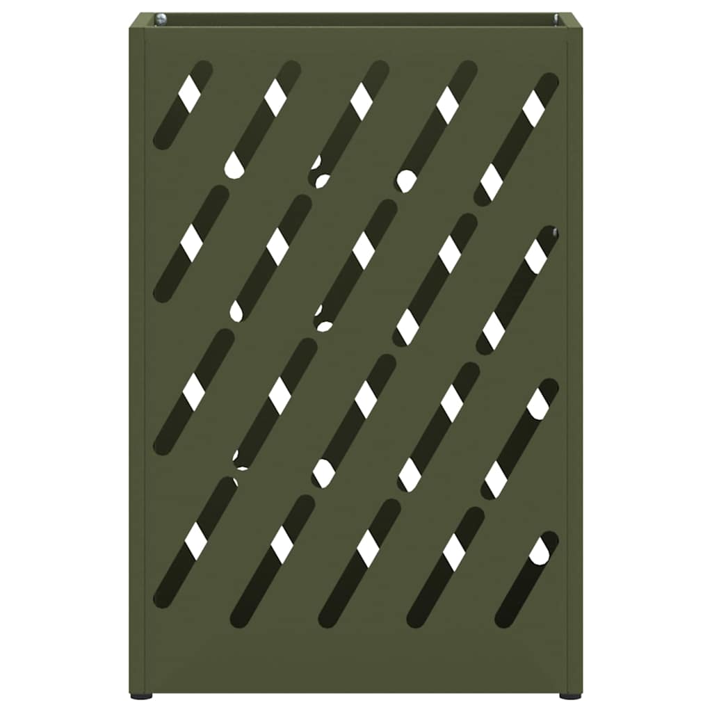 Rain Umbrella Stand Olive Green 28 x 12 x 41 cm Steel