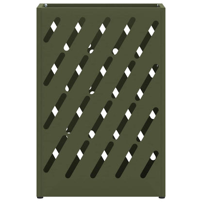 Rain Umbrella Stand Olive Green 28 x 12 x 41 cm Steel