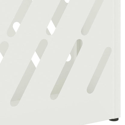 Rain Umbrella Stand White 28 x 12 x 41 cm Steel