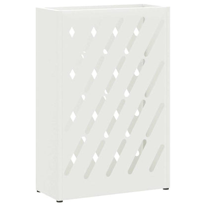 Rain Umbrella Stand White 28 x 12 x 41 cm Steel