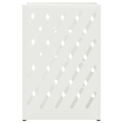 Rain Umbrella Stand White 28 x 12 x 41 cm Steel