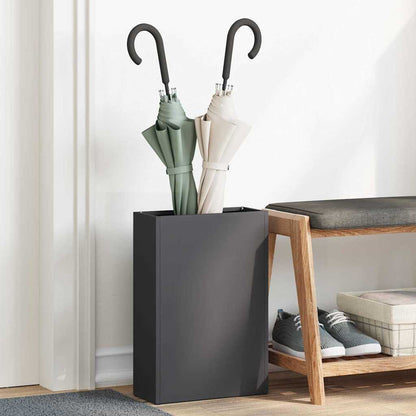 Rain Umbrella Stand Black 28 x 12 x 41 cm Steel